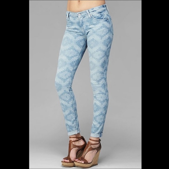 7 for all Mankind Denim - 7 For All Mankind Aztec Skinny Jeans 28
